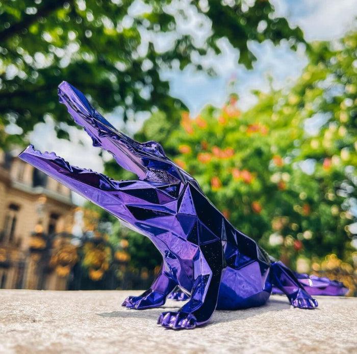 k.olin tribu Sculpture CROCO Spirit Purple Edition by Richard Orlinski