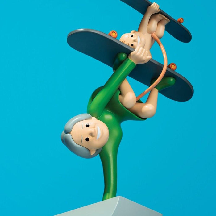 K.olin Tribu Sculpture DOUBLE HANDSTAND (GREEN) By JOAN CORNELLA