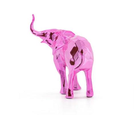 K.olin Tribu Sculpture ELEPHANT SPIRIT Pink Edition By Richard Orlinski