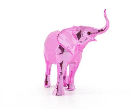 k.olin tribu Sculpture ELEPHANT SPIRIT Pink Edition by Richard Orlinski