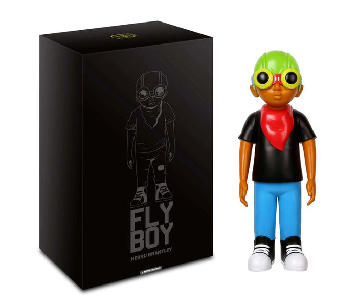 k.olin tribu Sculpture FLYBOY BLACK TEE by Hebru Brantley
