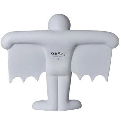 K.olin Tribu Sculpture Flying Devil Statue White By Keith Haring