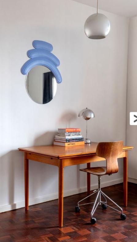 K.olin Tribu Sculpture FRIEND MIRROR BLUE By JOSH SPERLING