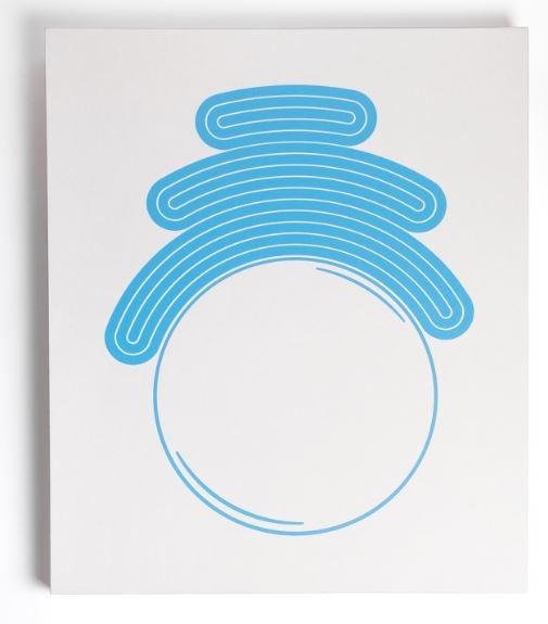K.olin Tribu Sculpture FRIEND MIRROR BLUE By JOSH SPERLING
