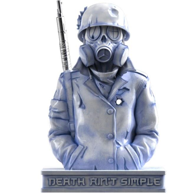 K.olin Tribu Sculpture Gas Mask Chamber By R Bowyer