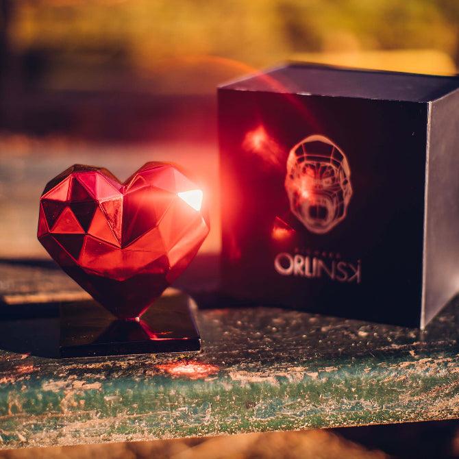 K.olin Tribu Sculpture Heart Spirit Red Edition By Richard Orlinski