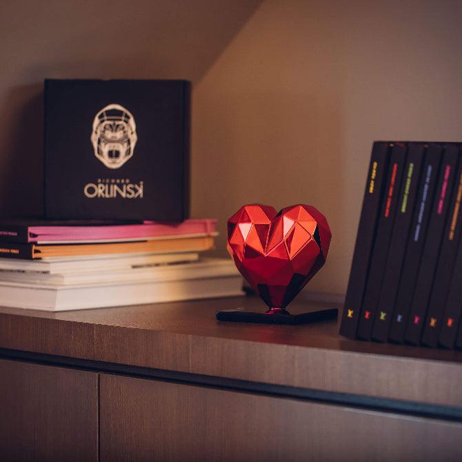 K.olin Tribu Sculpture Heart Spirit Red Edition By Richard Orlinski