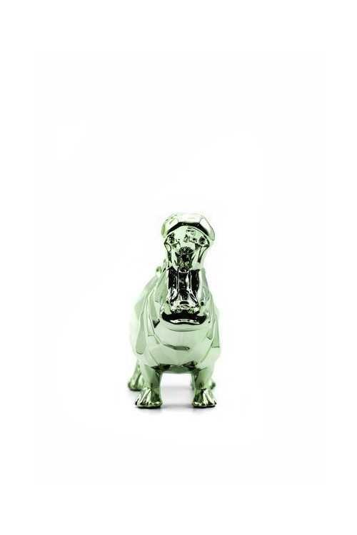 K.olin Tribu Sculpture Hippo Spirit Green Edition By Richard Orlinski