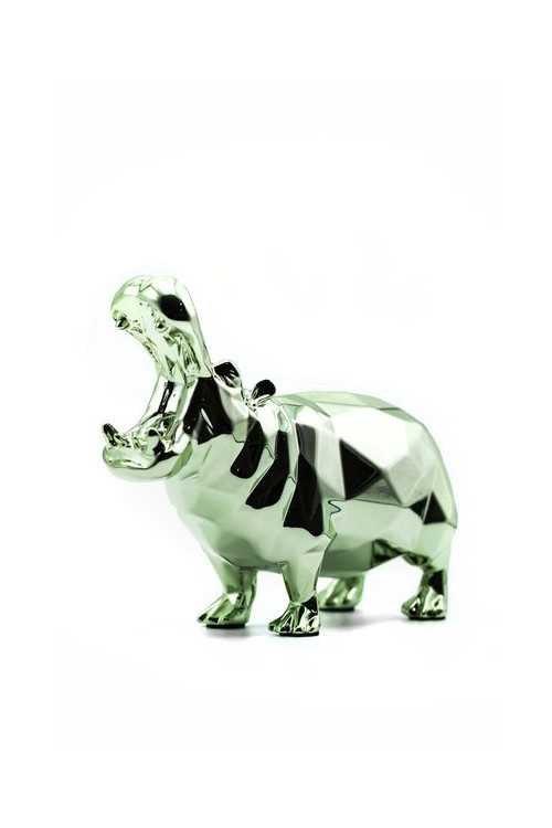 k.olin tribu Sculpture Hippo Spirit Green Edition by Richard Orlinski