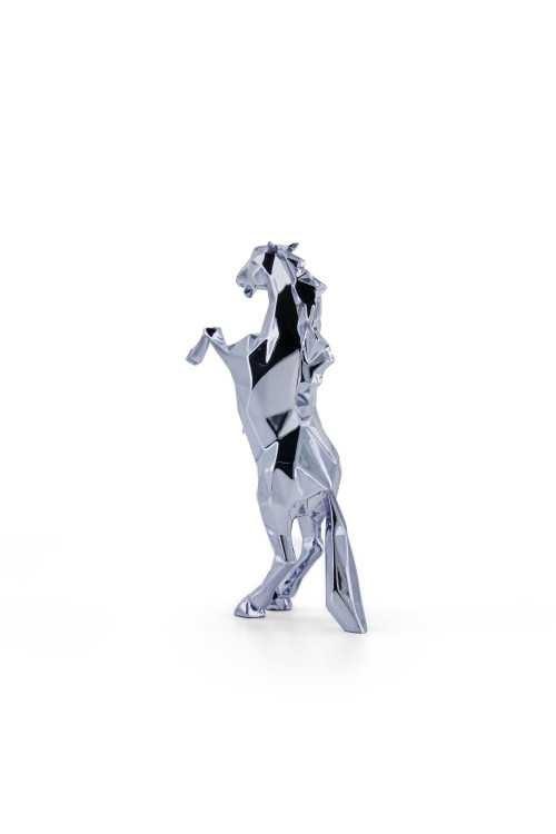 K.olin Tribu Sculpture Horse Spirit Pearl Grey Edition By Richard Orlinski