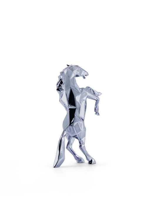 K.olin Tribu Sculpture Horse Spirit Pearl Grey Edition By Richard Orlinski