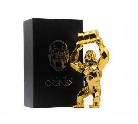 K.olin Tribu Sculpture KONG OIL SPIRIT GOLD EDITION By Richard Orlinski