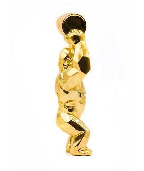 K.olin Tribu Sculpture KONG OIL SPIRIT GOLD EDITION By Richard Orlinski