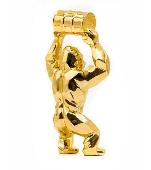 K.olin Tribu Sculpture KONG OIL SPIRIT GOLD EDITION By Richard Orlinski