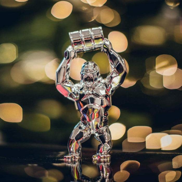 K.olin Tribu Sculpture KONG OIL SPIRIT SILVER EDITION By Richard Orlinski