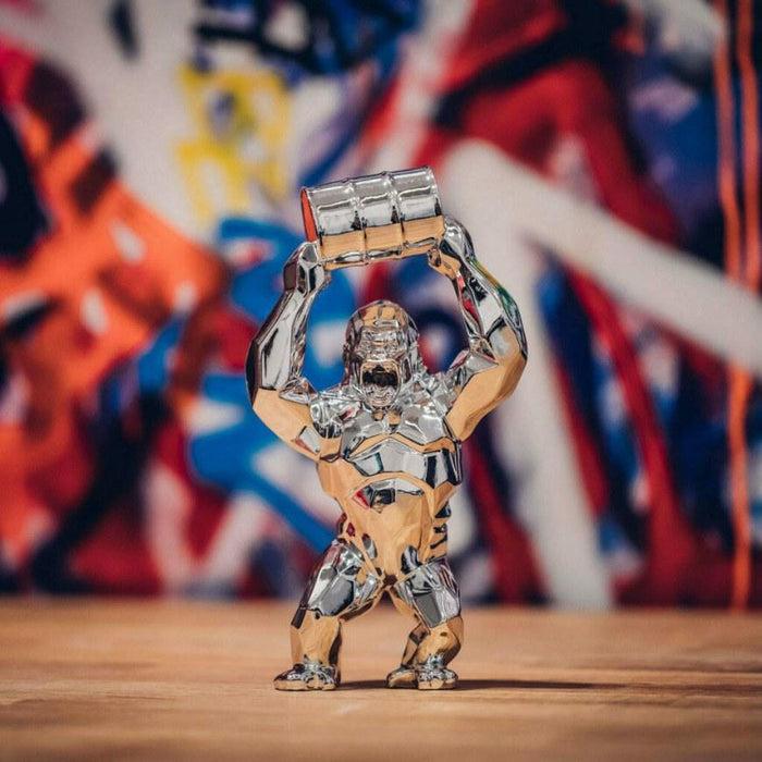 k.olin tribu Sculpture KONG OIL SPIRIT SILVER EDITION by Richard Orlinski