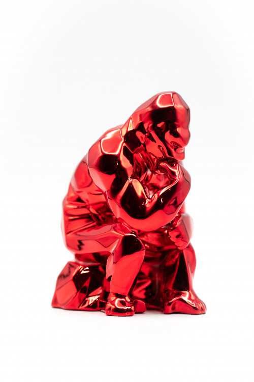 K.olin Tribu Sculpture Kong Penseur Edition By Richard Orlinski