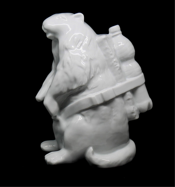 K.olin Tribu Sculpture Marmot White Porcelain Edition By SWEETLOVE