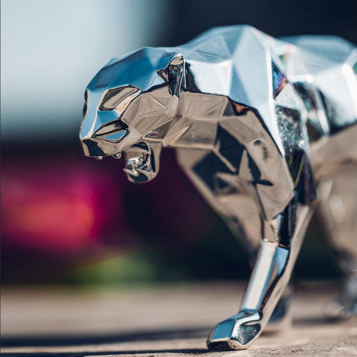 K.olin Tribu Sculpture Panther Spirit Silver Edition By Richard Orlinski
