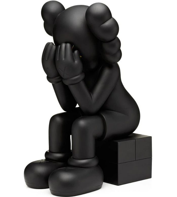 k.olin tribu Sculpture Passing Through Black 2013 by KAWS