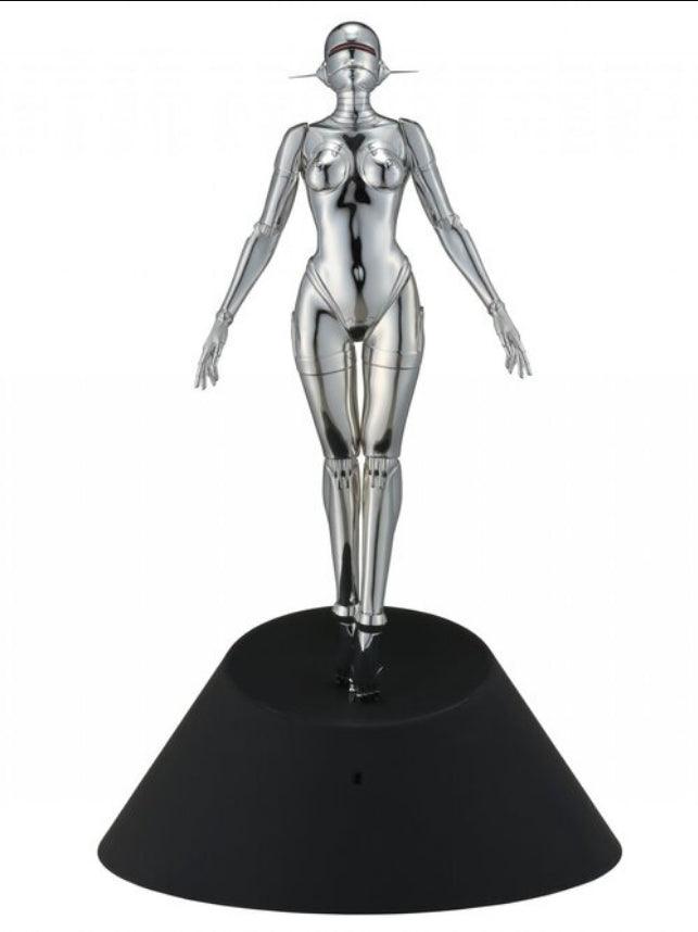 K.olin Tribu Sculpture SEXY ROBOT FLOATING SILVER By HAJIME SORAYAMA