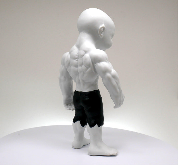 K.olin Tribu Sculpture Temper Tot Black Porcelain By Ron English
