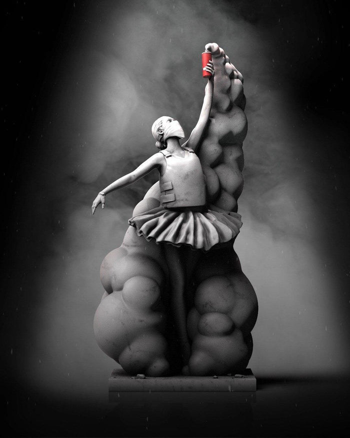 K.olin Tribu Sculpture The Beauty Of Rebellion By Abell Octovan