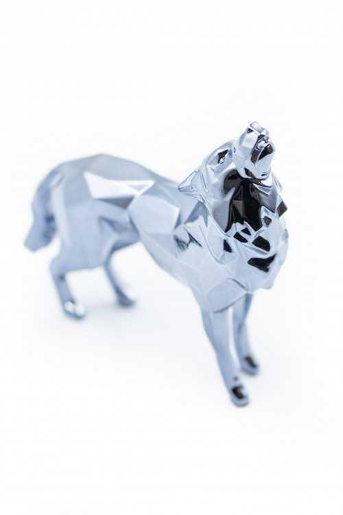 K.olin Tribu Sculpture WOLF Spirit Grey Edition By Richard Orlinski