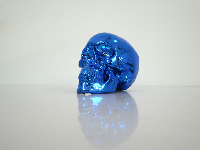 k.olin tribu Skull Blue Chrome Porcelain by NooN SIGNED