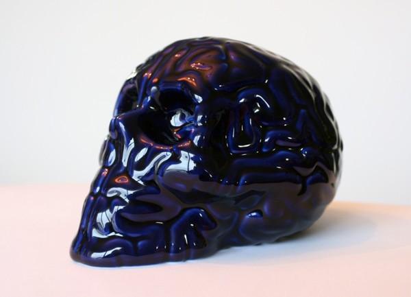k.olin tribu Skull BRain 'Bleu de Four' by Emilio Garcia