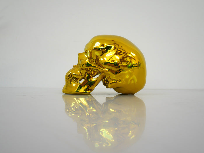 K.olin Tribu Skull Yellow Chrome Porcelain By NooN SIGNED