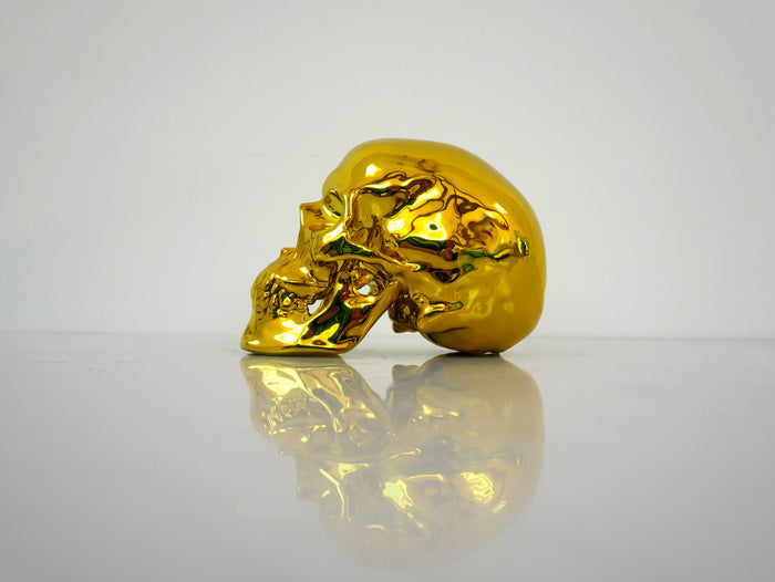 K.olin Tribu Skull Yellow Chrome Porcelain By NooN SIGNED