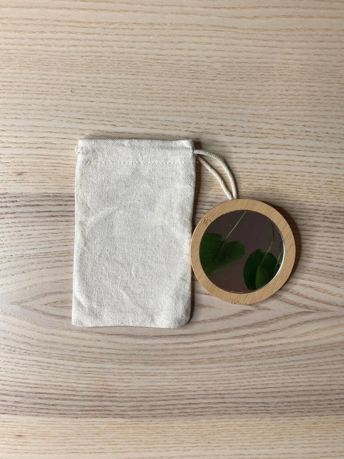 Kadalys Miroir De Poche En Bambou
