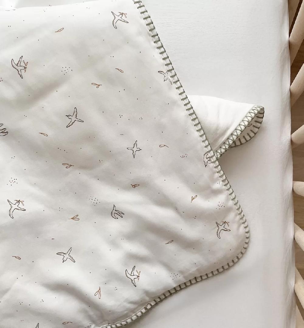 kadolis Couverture naissance matelassée l'Envolée 75x100cm