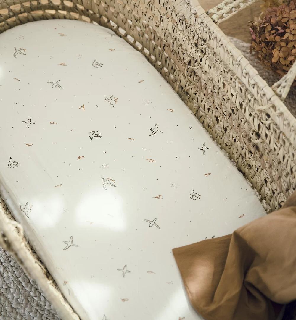 kadolis Drap housse Coton Bio pour landau L'envolée