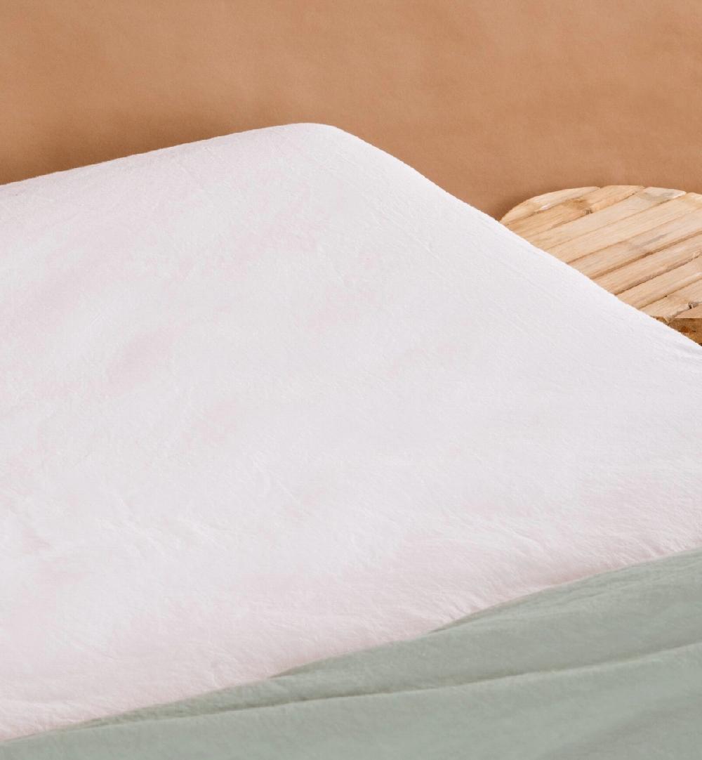 kadolis Drap housse Satin de Coton Bio lavé 1 personne