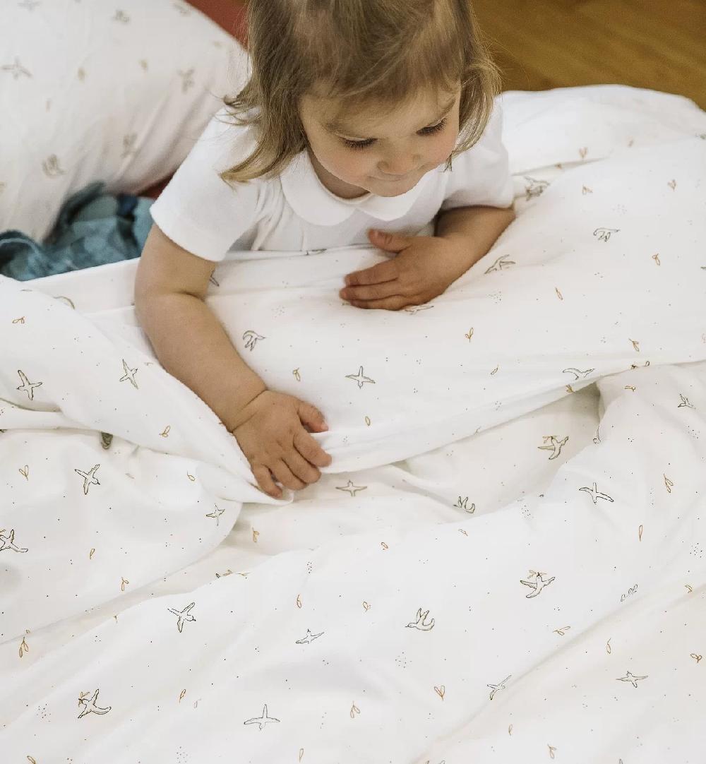 Kadolis Housse De Couette Coton Bio L'envolée 1 Personne