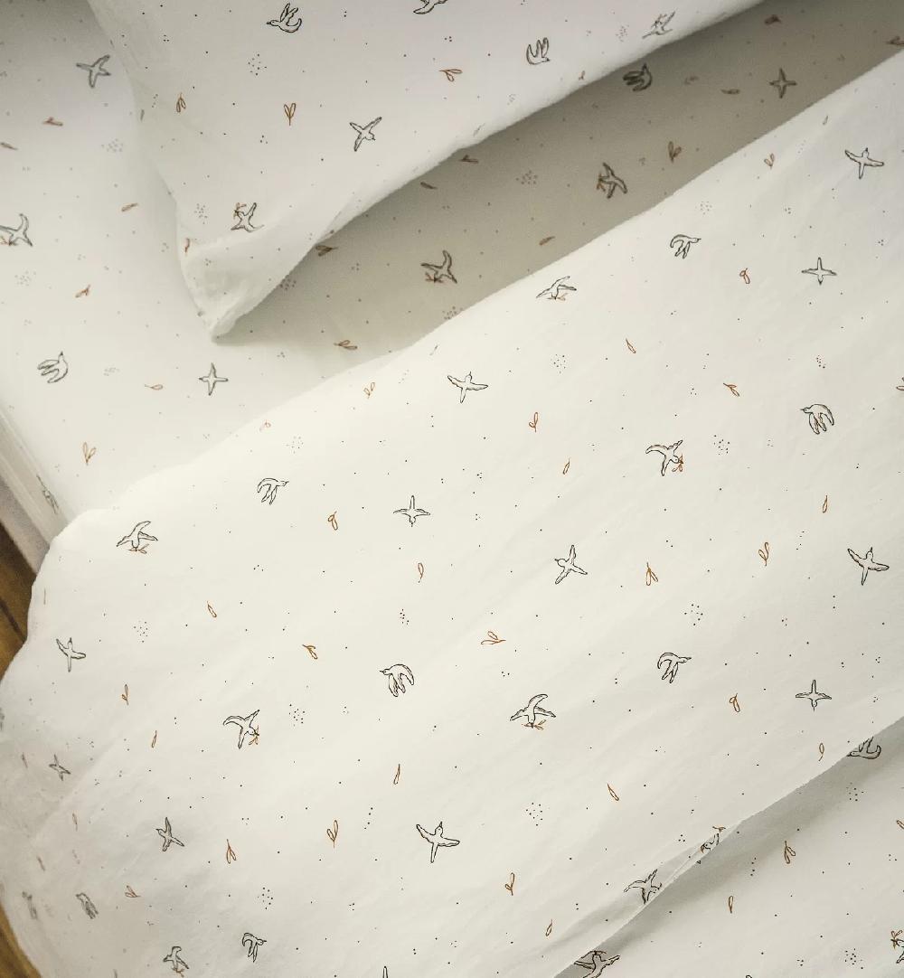 kadolis Housse de couette Coton Bio L'envolée 1 personne