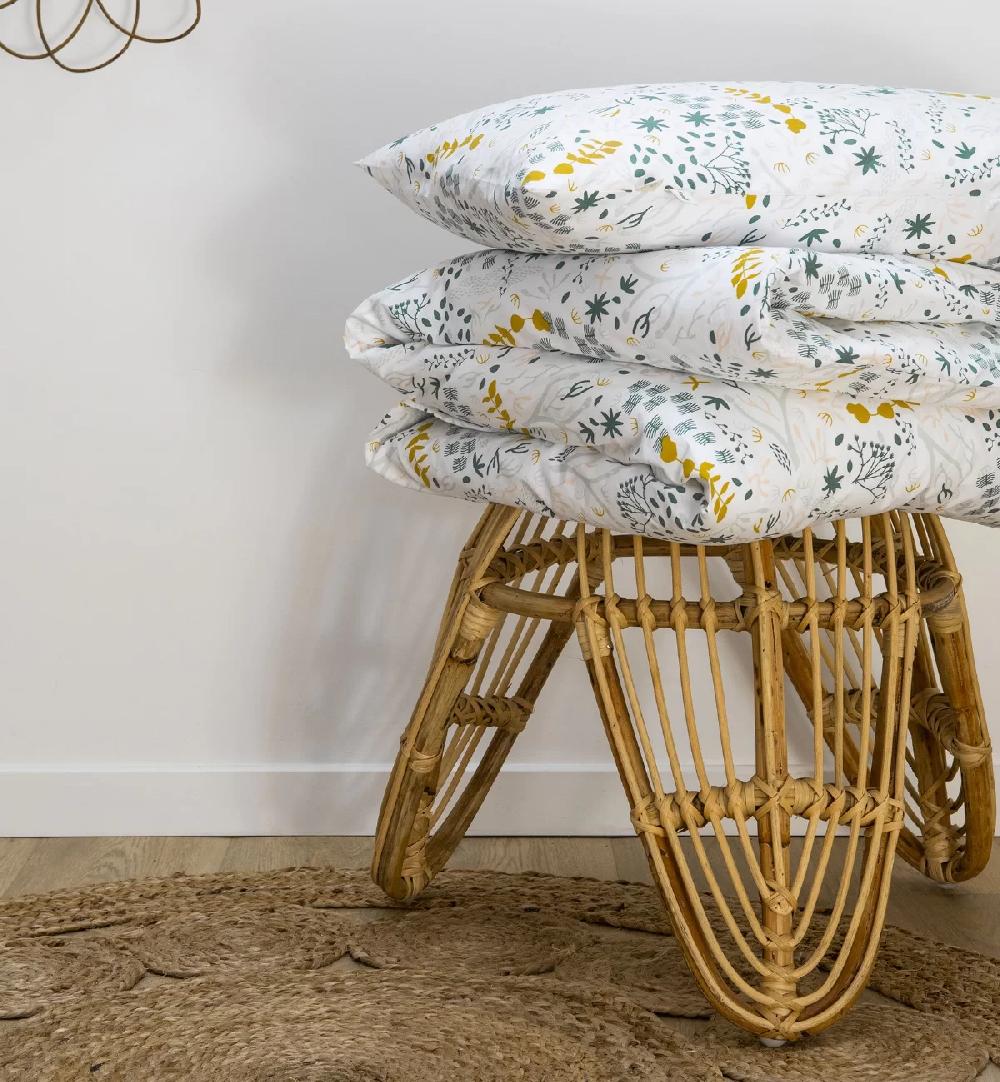 Kadolis Housse De Couette En Coton Bio Pour Lit 1 Personne Yukari Douceur