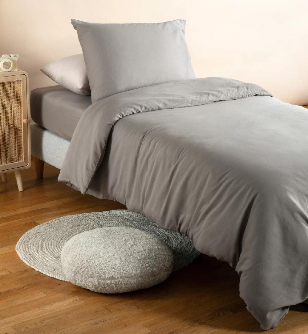 kadolis Housse de couette pur Coton Bio pour lit 1 personne