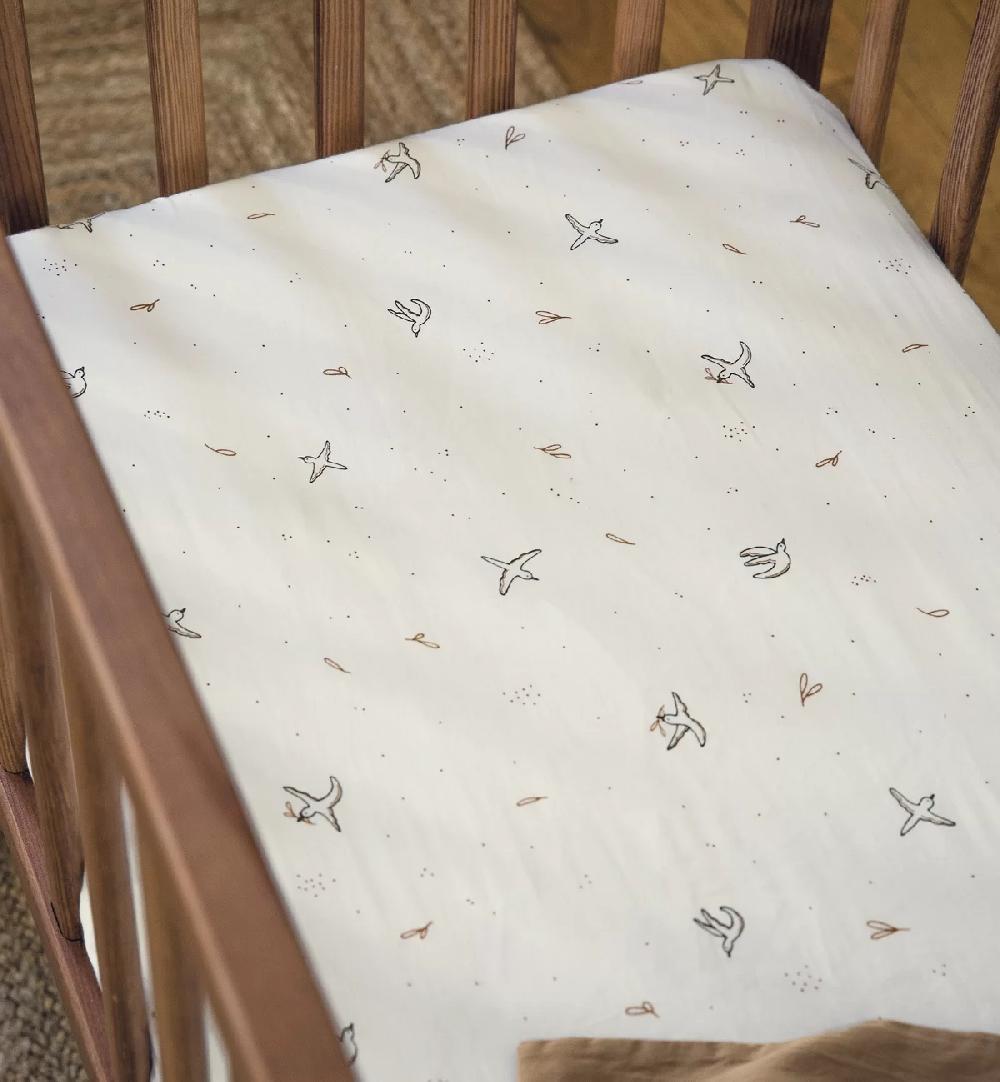 kadolis Drap housse Coton Bio berceau L'envolée