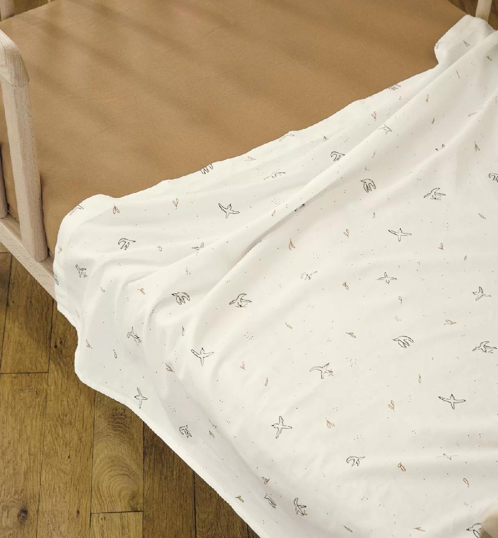kadolis Drap plat Bébé Coton Bio L'Envolée