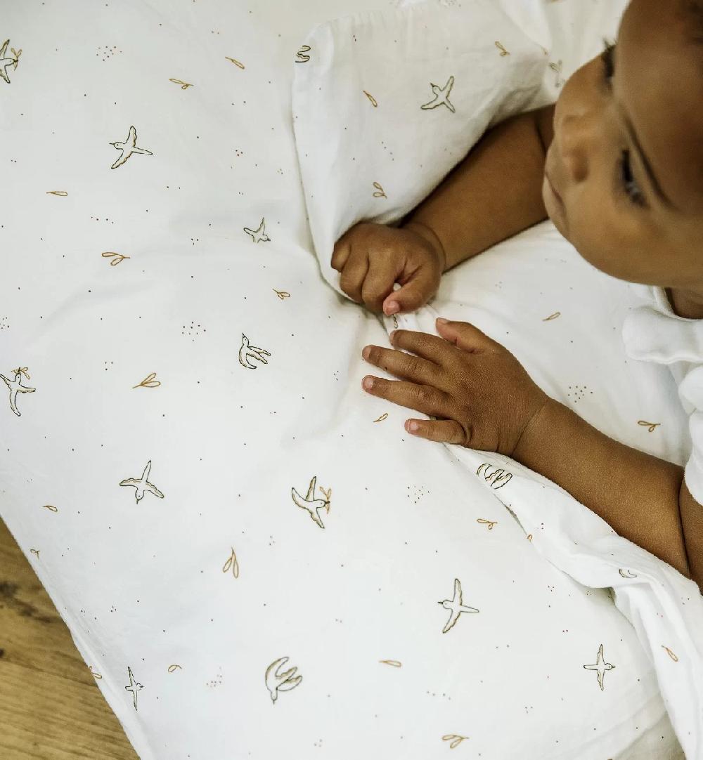 Kadolis Housse De Couette Coton Bio Bébé L'envolée