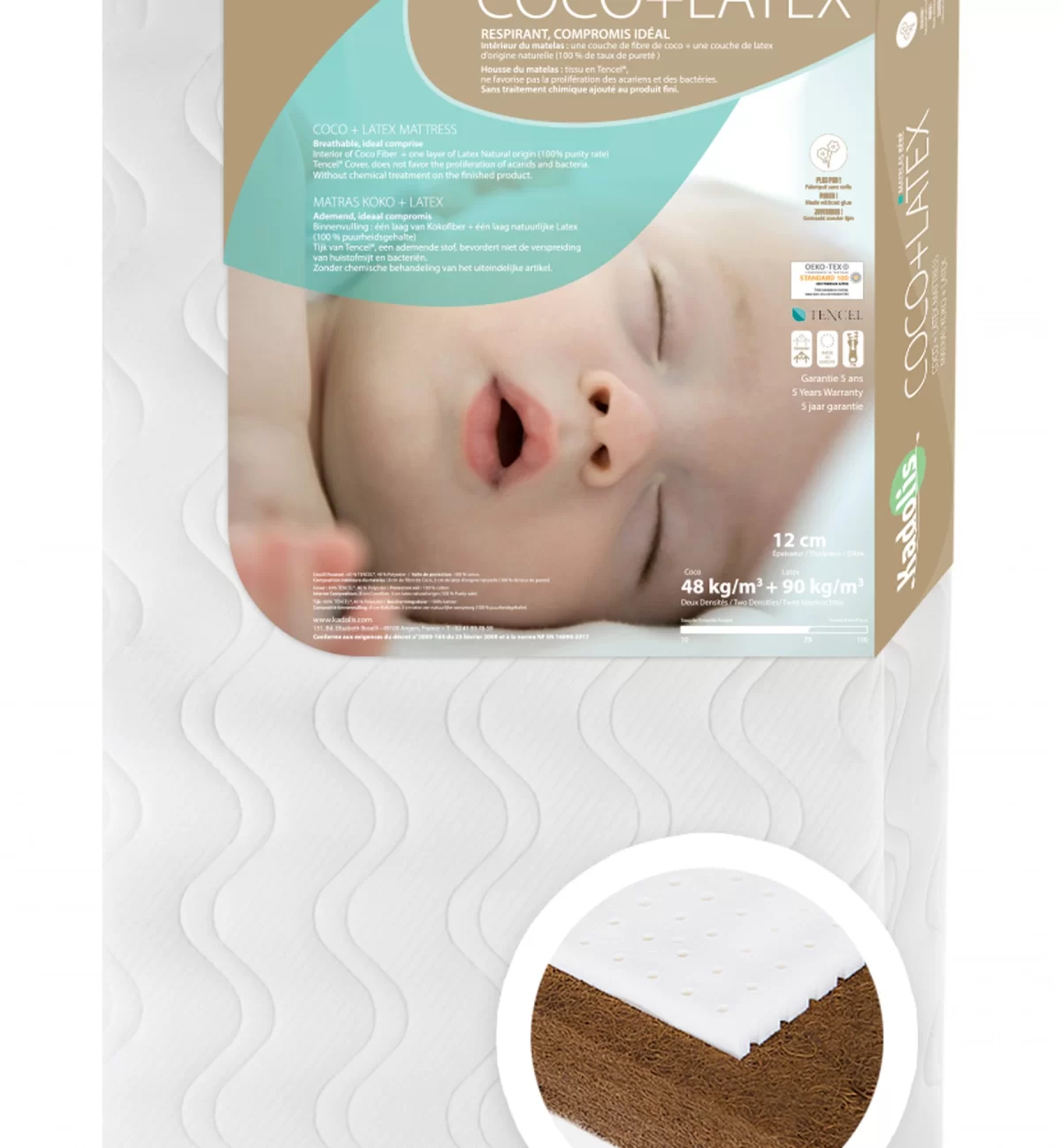 kadolis Matelas COCOLATEX® reconditionné