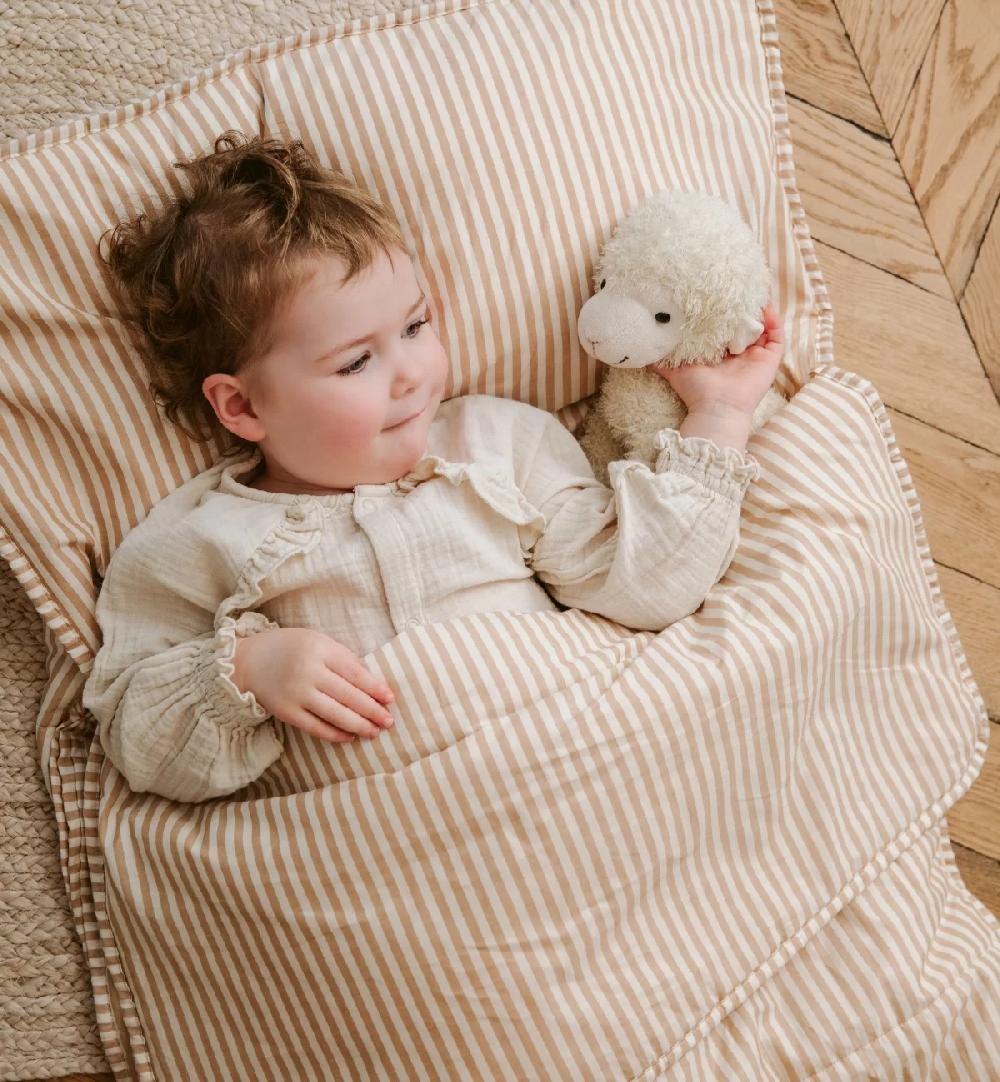 kadolis Sac de couchage rayé coton bio