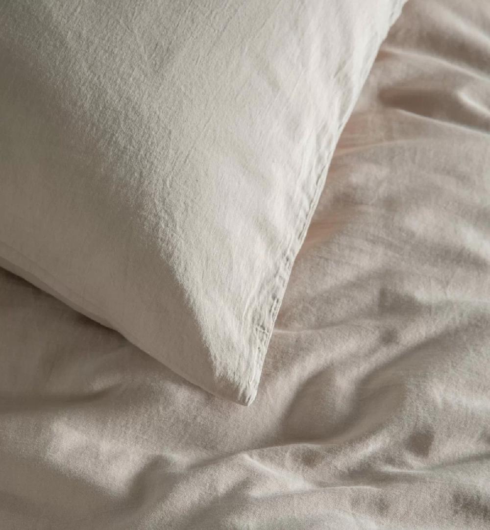 Kadolis Taie D'oreiller Satin De Coton Bio Lavé