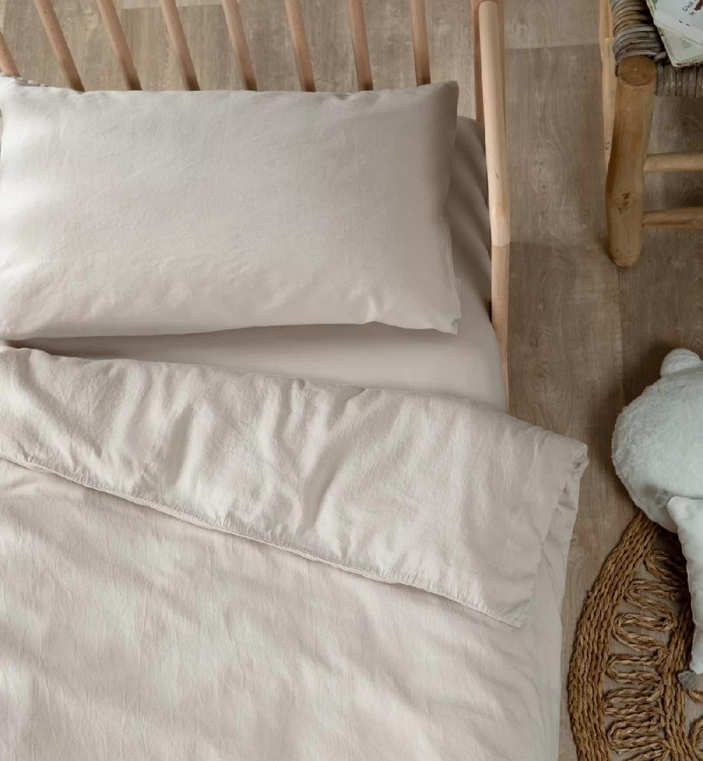 Kadolis Taie D'oreiller Satin De Coton Bio Lavé