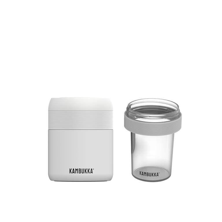 kambukka Ensemble Bora Chalk White & Micro Compartment Ensemble Bora Chalk White & Micro Compartment -15% Rabais appliqué