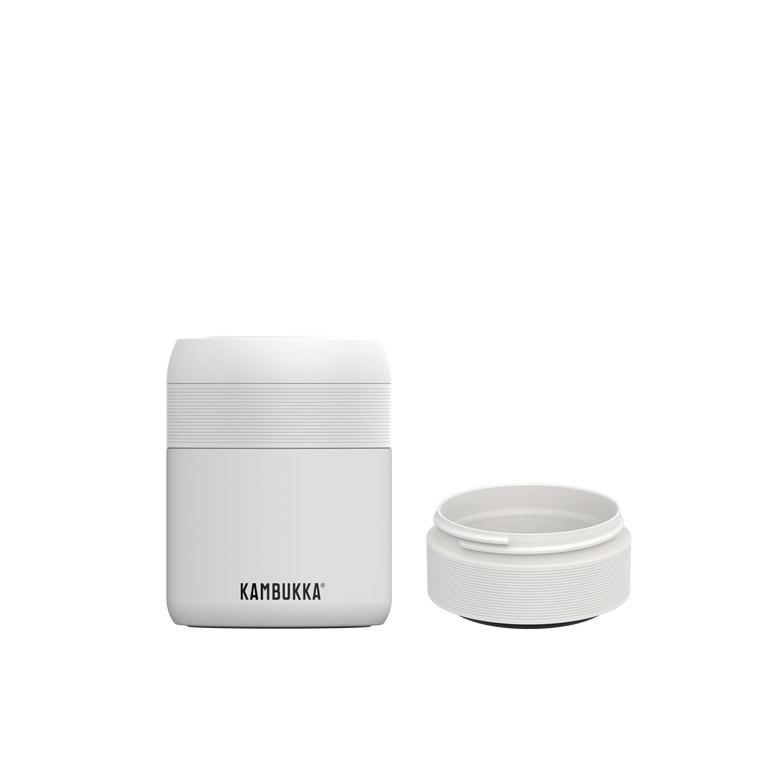 kambukka Ensemble Bora Chalk White & Snack Container Ensemble Bora Chalk White & Snack Container -15% Rabais appliqué