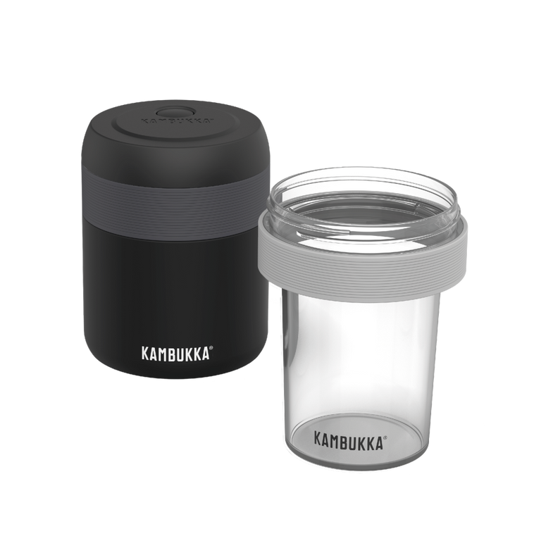 kambukka Ensemble Bora Matte Black & Micro Compartment Ensemble Bora Matte Black & Micro Compartment -15% Rabais appliqué